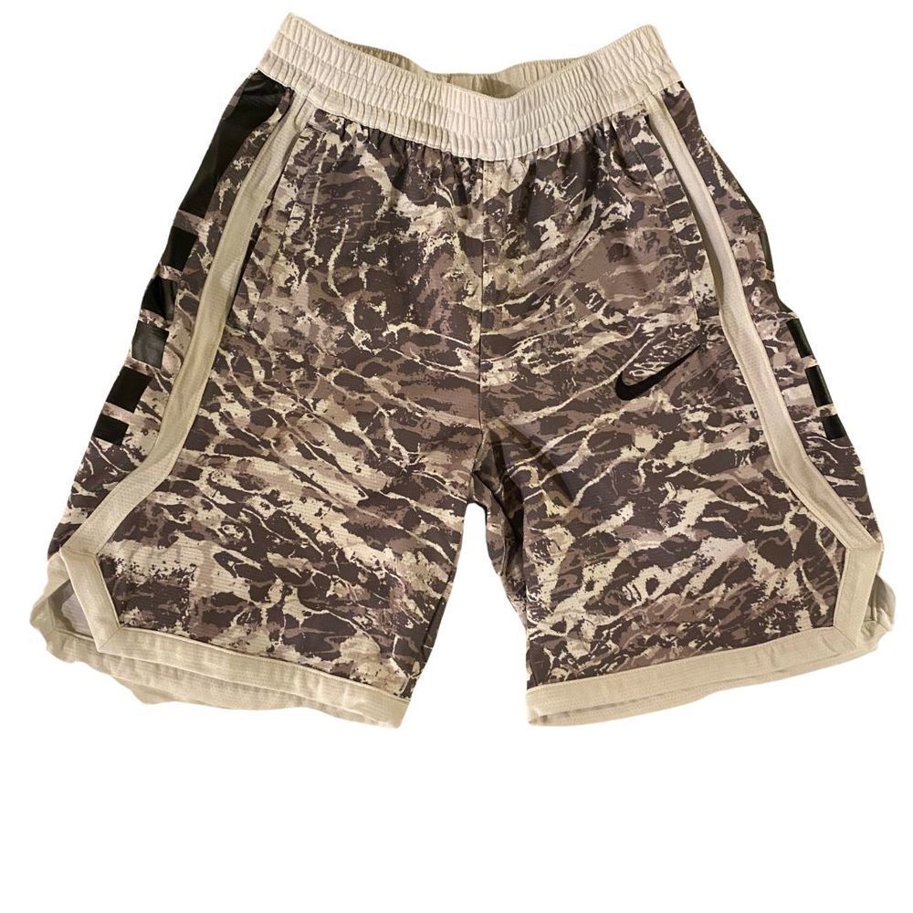 Nike Elite Training Athletic Dri-Fit Tie-Dye Grey AQ9474-480 Boys Shorts Size M